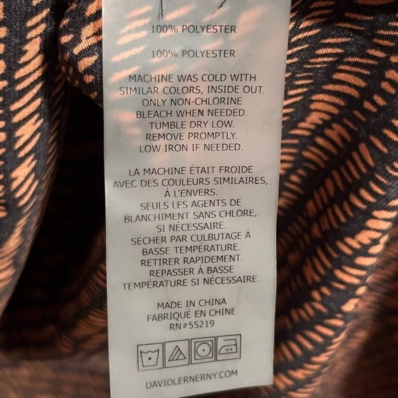 David Lerner x Evereve Mandarin Collar Bombay Stripes Blouse - Picture 9 of 14
